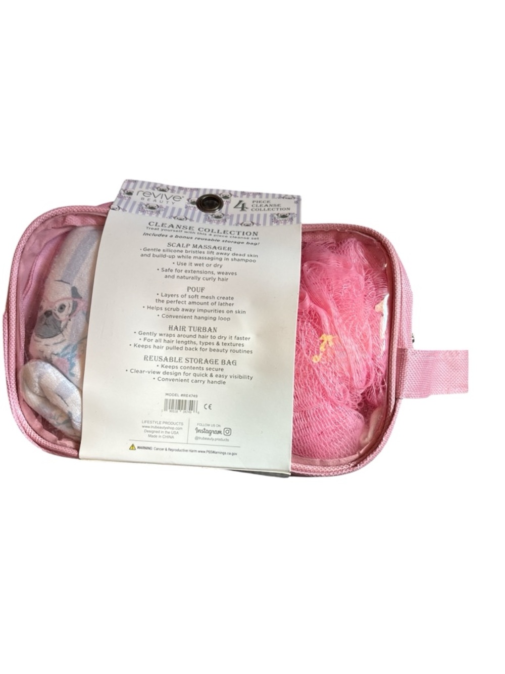 4-Piece Bath Set - Pink NWT - Picture 2 of 3